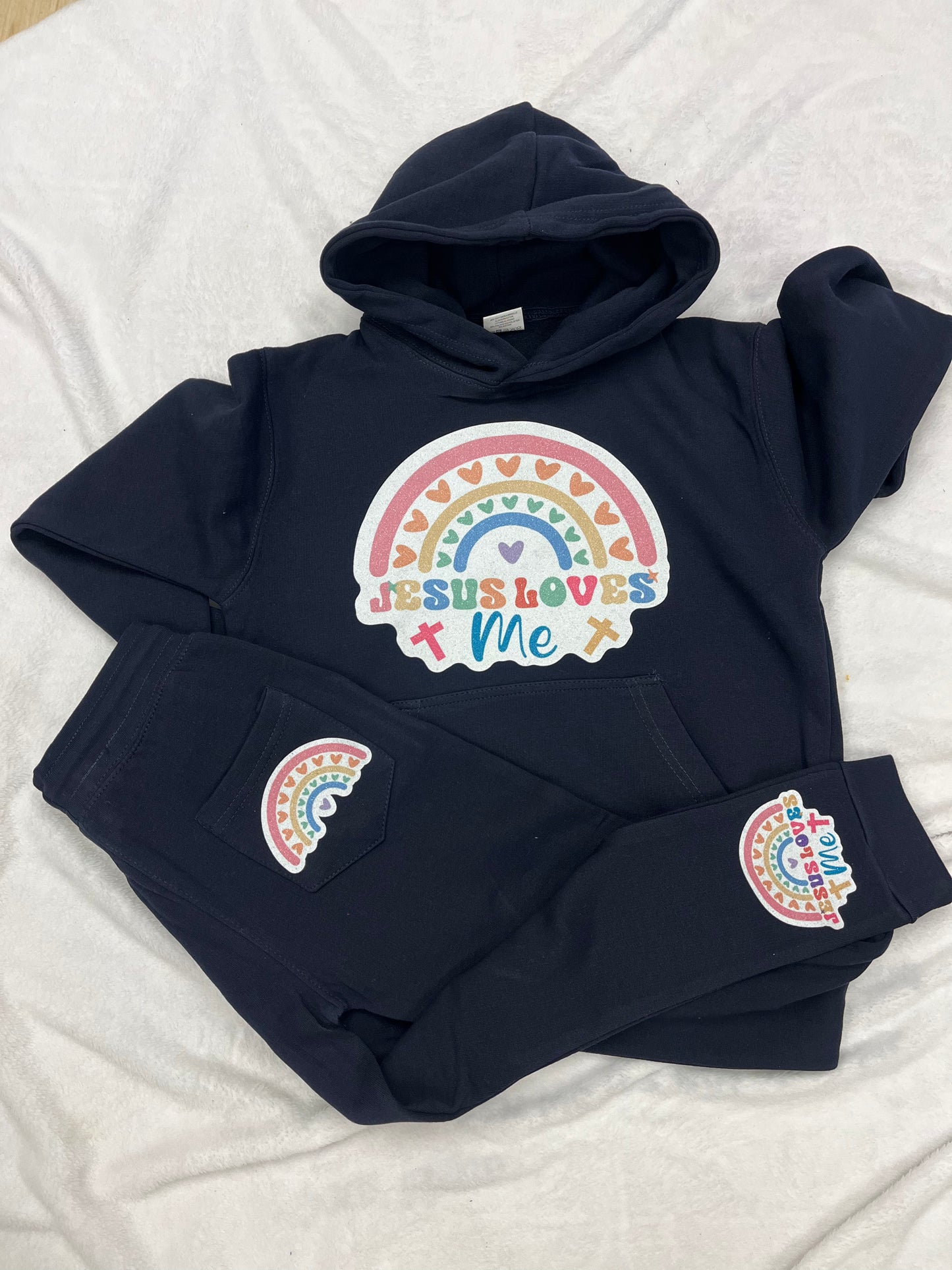 Youth custom hoodie set
