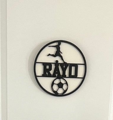 Soccer door sign