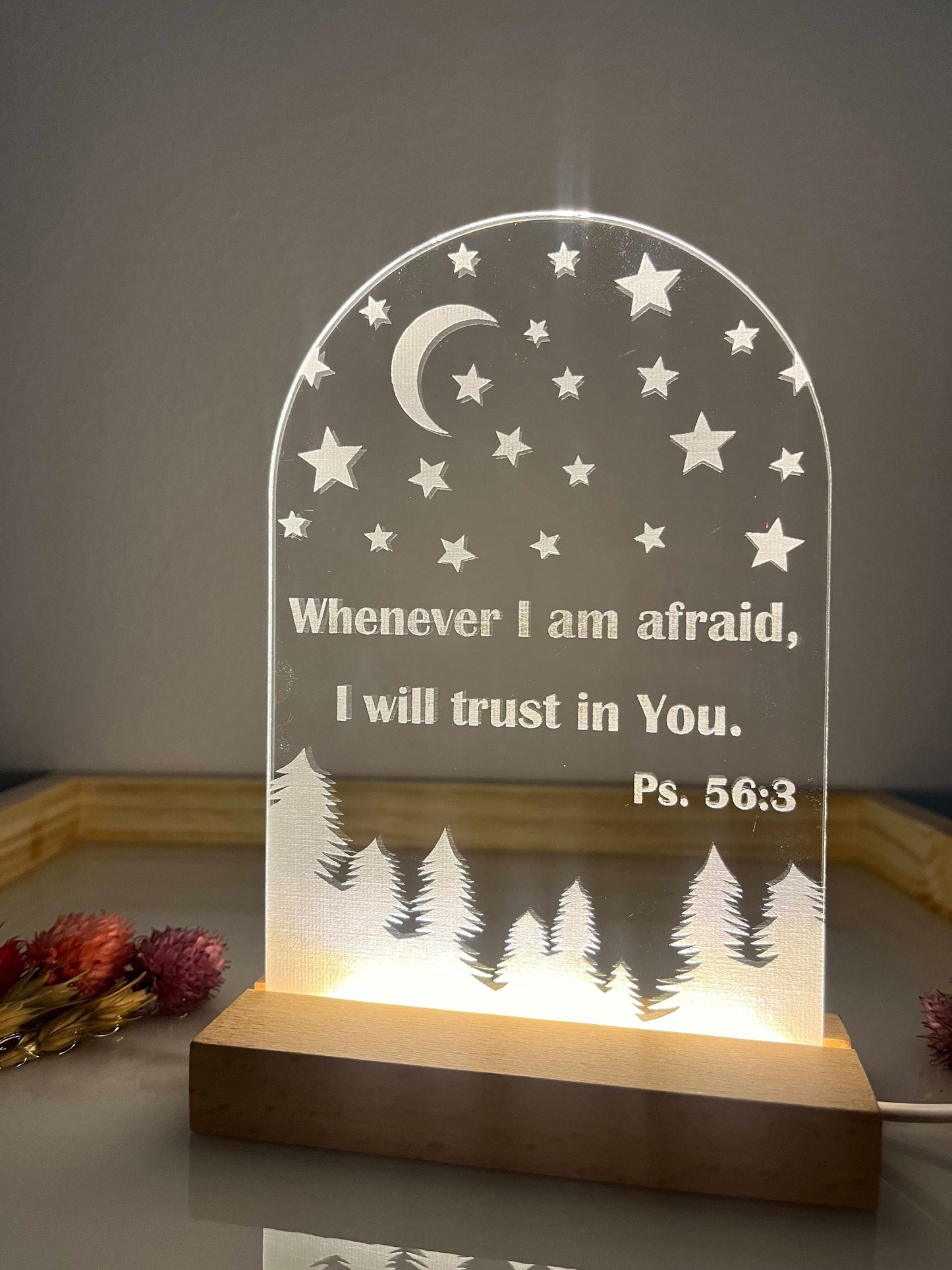 Bible Verse LED lamp