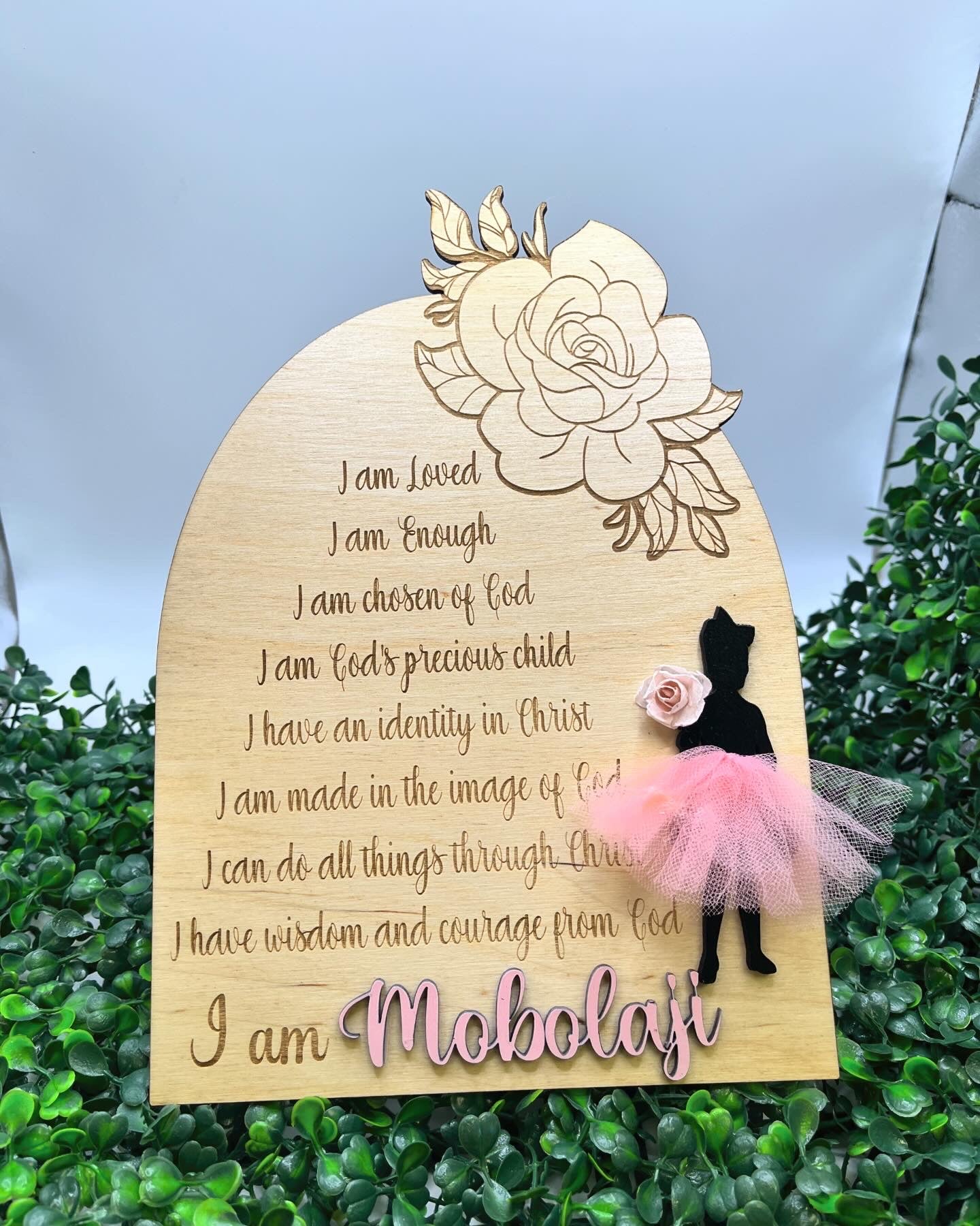 Personalized Affirmations sign