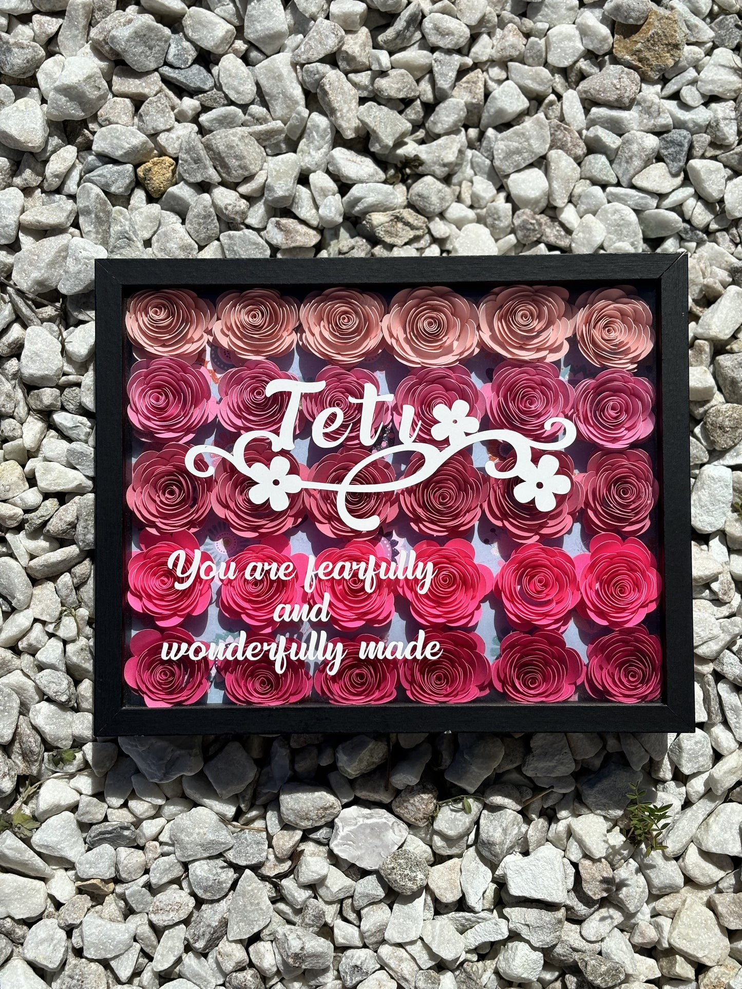 Flower shadow box